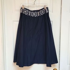 Ann Taylor Loft blue sequined skirt
